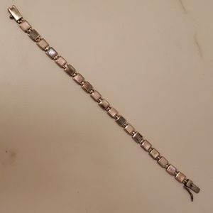 Mother of pearl x sterling silver bracelet